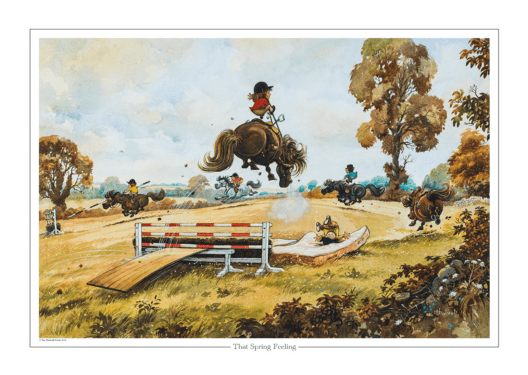 Norman Thelwell's Mounted Pony Prints-Furbaby Friends Gifts