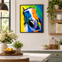 Load image into Gallery viewer, Nosy Horse Canvas Oil Print-Furbaby Friends Gifts