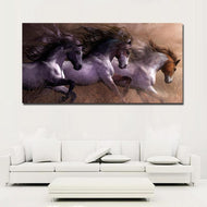 'Paint Herd' Canvas Oil Print-Furbaby Friends Gifts
