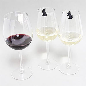 Party Cats! Silicone Kitties Wine Glass Markers-Furbaby Friends Gifts