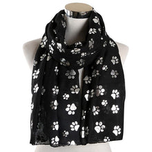 Afbeelding in Gallery-weergave laden, Paw Print Chiffon Scarf-Furbaby Friends Gifts