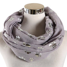Afbeelding in Gallery-weergave laden, Paw Print Scarf (Looped Style)-Furbaby Friends Gifts