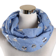 Paw Print Scarf (Looped Style)-Furbaby Friends Gifts