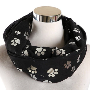 Paw Print Scarf (Looped Style)-Furbaby Friends Gifts