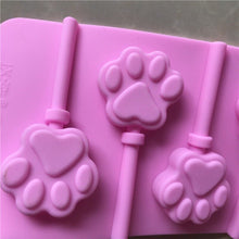 Charger l&#39;image dans la galerie, Paw Print Silicone Ice Lolly Tray-Furbaby Friends Gifts