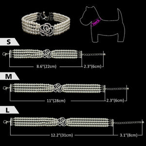 Pearl Necklace Collar-Furbaby Friends Gifts