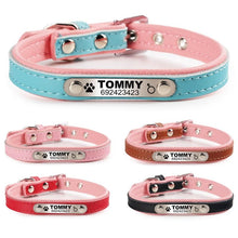 Load image into Gallery viewer, Personalized Leather Collar-Furbaby Friends Gifts