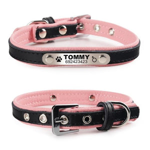 Personalized Leather Collar-Furbaby Friends Gifts
