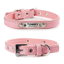 Afbeelding in Gallery-weergave laden, Personalized Leather Collar-Furbaby Friends Gifts