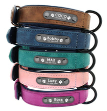 Charger l&#39;image dans la galerie, Personalized Leather Dog Collar - Free Engraving-Furbaby Friends Gifts