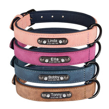Charger l&#39;image dans la galerie, Personalized Leather Dog Collar - Free Engraving-Furbaby Friends Gifts
