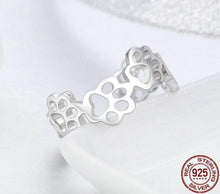 Afbeelding in Gallery-weergave laden, Platinum &#39;Paw Trail&#39; Ring-Furbaby Friends Gifts