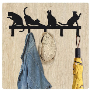 Playing Black Kitties Key and Coat Hooks-Furbaby Friends Gifts