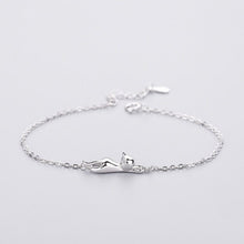 Load image into Gallery viewer, &#39;Playing Cat&#39; Sterling Silver Bracelet-Furbaby Friends Gifts