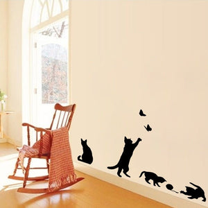 Playing Kitties Decal Wall Stickers-Furbaby Friends Gifts