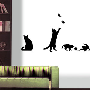 Playing Kitties Decal Wall Stickers-Furbaby Friends Gifts