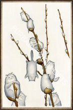 Cargar imagen en el visor de la galería, Pussywillow Kitties Canvas Oil Print Posters-Furbaby Friends Gifts