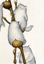 Laden Sie das Bild in den Galerie-Viewer, Pussywillow Kitties Canvas Oil Print Posters-Furbaby Friends Gifts
