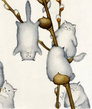 Carregar imagem no visualizador da galeria, Pussywillow Kitties Canvas Oil Print Posters-Furbaby Friends Gifts