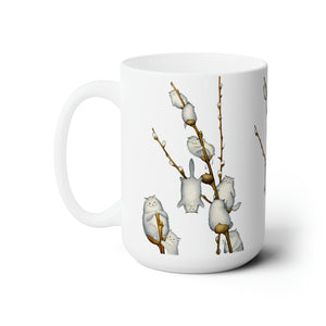 Pussywillow Kitties Ceramic Gift Mug 15oz-Furbaby Friends Gifts