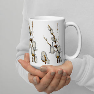 Pussywillow Kitties Ceramic Gift Mug-Furbaby Friends Gifts