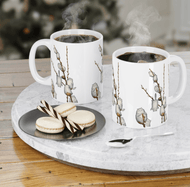 Pussywillow Kitties Ceramic Gift Mug-Furbaby Friends Gifts