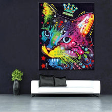 Load image into Gallery viewer, &#39;Queen Kitty&#39; Pop Art Cat Canvas Oil Print-Furbaby Friends Gifts