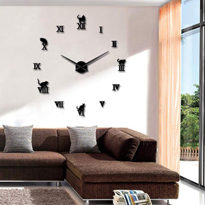 Roman Kitty Clock-Furbaby Friends Gifts