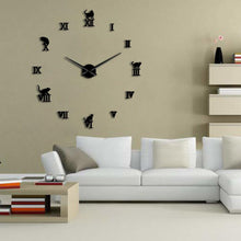 Laden Sie das Bild in den Galerie-Viewer, Roman Kitty Clock-Furbaby Friends Gifts