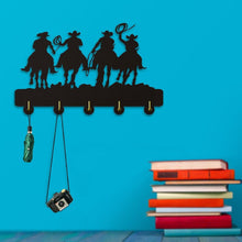 Load image into Gallery viewer, &#39;Roping Cowboys&#39; Wooden Coat Rack-Furbaby Friends Gifts