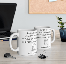 Laden Sie das Bild in den Galerie-Viewer, Roses are Red... Personalised Ceramic Dog Gift Mug-Furbaby Friends Gifts