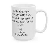 Laden Sie das Bild in den Galerie-Viewer, Roses are Red... Personalised Ceramic Dog Gift Mug-Furbaby Friends Gifts