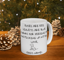 Laden Sie das Bild in den Galerie-Viewer, Roses are Red... Personalised Ceramic Dog Gift Mug-Furbaby Friends Gifts