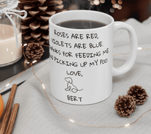 Laden Sie das Bild in den Galerie-Viewer, Roses are Red... Personalised Ceramic Dog Gift Mug-Furbaby Friends Gifts
