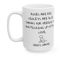 Laden Sie das Bild in den Galerie-Viewer, Roses are Red... Personalised Ceramic Dog Gift Mug-Furbaby Friends Gifts