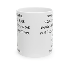 Laden Sie das Bild in den Galerie-Viewer, Roses are Red... Personalised Ceramic Dog Gift Mug-Furbaby Friends Gifts