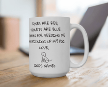 Laden Sie das Bild in den Galerie-Viewer, Roses are Red... Personalised Ceramic Dog Gift Mug-Furbaby Friends Gifts