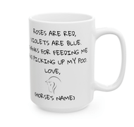 Roses are Red... Personalised Ceramic Horse Gift Mug-Furbaby Friends Gifts