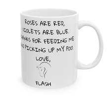 Cargar imagen en el visor de la galería, Roses are Red... Personalised Ceramic Horse Gift Mug-Furbaby Friends Gifts
