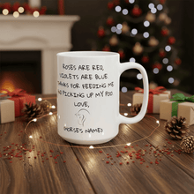 Cargar imagen en el visor de la galería, Roses are Red... Personalised Ceramic Horse Gift Mug-Furbaby Friends Gifts