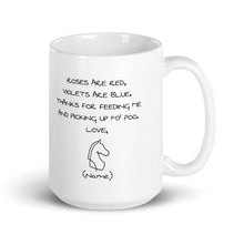 Carregar imagem no visualizador da galeria, Roses are Red... (Personalised Ceramic Horse Mug)-Furbaby Friends Gifts