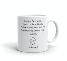 Laden Sie das Bild in den Galerie-Viewer, Roses are Red... (Personalised Ceramic Horse Mug)-Furbaby Friends Gifts