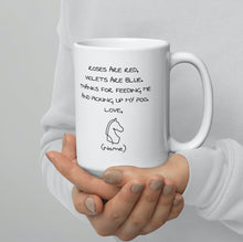 Load image into Gallery viewer, Roses are Red... (Personalised Ceramic Horse Mug)-Furbaby Friends Gifts