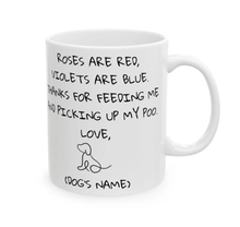 Load image into Gallery viewer, Roses are Red....Personalised Ceramic Pet Gift Mugs-Furbaby Friends Gifts