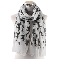 'Running Horse' Cotton Scarf-Furbaby Friends Gifts