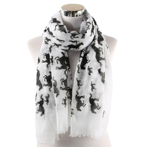 'Running Horse' Cotton Scarf-Furbaby Friends Gifts