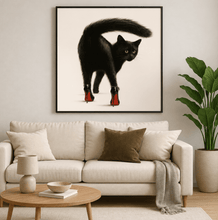 Load image into Gallery viewer, Sassy Black Cat Poster-Furbaby Friends Gifts