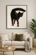 Load image into Gallery viewer, Sassy Black Cat Poster-Furbaby Friends Gifts