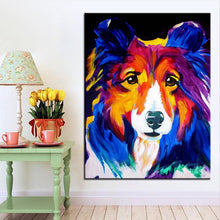 Afbeelding in Gallery-weergave laden, Sheltie Canvas Canvas Oil Print-Furbaby Friends Gifts