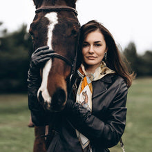 Carregar imagem no visualizador da galeria, Silk Equestrian Print Scarves-Furbaby Friends Gifts